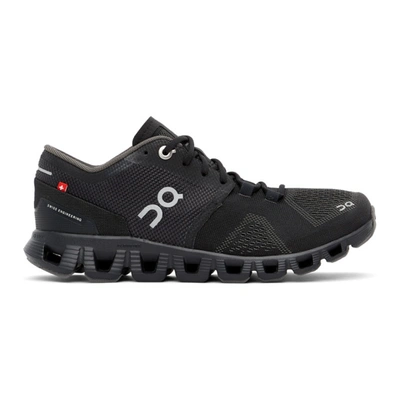 On Cloud X Running Trainers In Black & Niagara