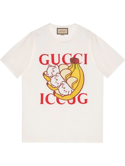 Gucci X Bananya Printed T-shirt In White