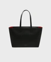 Mansur Gavriel Small Tote Bag In Black/flamma