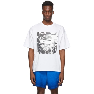 Opening Ceremony Pianoprint Short-sleeve Cotton T-shirt In White