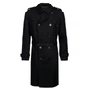 Saint Laurent Classic Plain Trench In Black