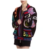 Gcds Logo-print Chunky-knit Jacket In Black
