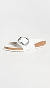 Birkenstock Madrid Narrow Big Buckle Leather Sandal In White
