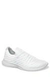 Apl Athletic Propulsion Labs Techloom Wave Hybrid Running Shoe In White/ White