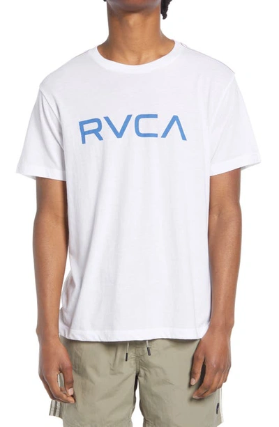 Rvca Men's Screen Print Short Sleeve T-shirt In White