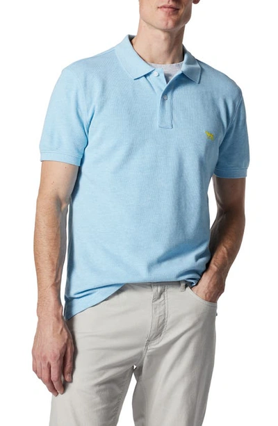 Rodd & Gunn Gunn Piqué Sports Fit Cotton Polo In Blue