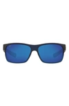 Costa Del Mar Baffin Uc2 00b Obmglp Wayfarer Polarized Sunglasses In Bahama Blue Fade/ Blue Mirror