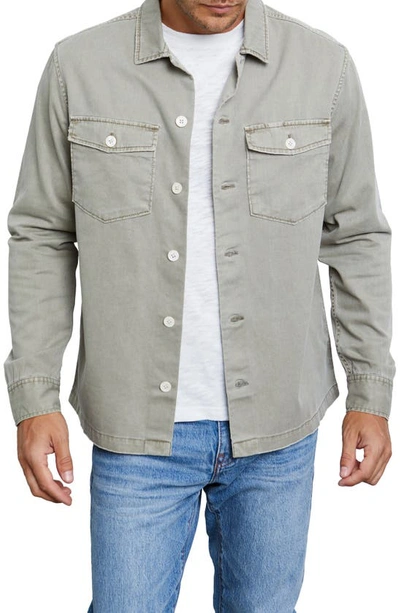 Rails Garment Washed Button-up Military Shirt In Natural