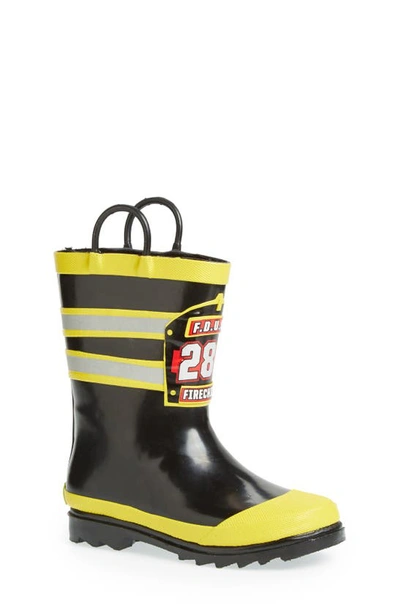 Western Chief Kids' F.d.u.s.a. Waterproof Rain Boot In Black