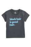 TYPICAL BLACK TEES KIDS' BLACK HAIR IS GOOD HAIR GRAPHIC TEE,TBT004