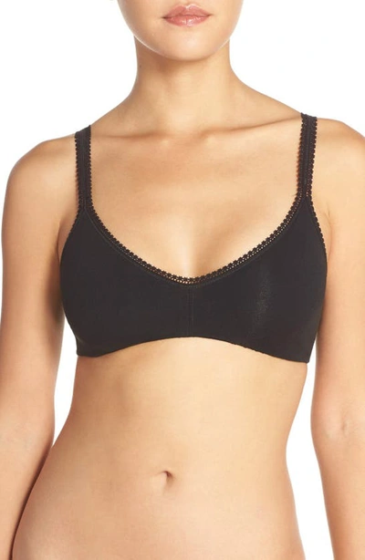 ON GOSSAMER STRETCH COTTON BRALETTE,010404