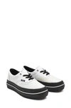 Vans Super Comfycush Era Platform Sneaker In Black/ White Calf Hair