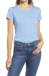 Halogenr Short Sleeve Crewneck Tee In Blue Cornflower
