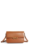 Saint Laurent Le Maillon Leather Shoulder Bag In 6309 Brick