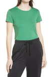 Halogenr Halogen Short Sleeve Crewneck Tee In Green Juniper