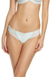 SIMONE PERELE 'WISH' EMBROIDERED TANGA THONG,12B710