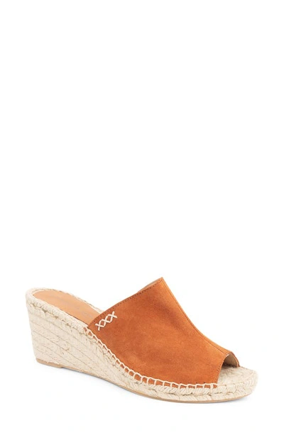 Patricia Green Shen Espadrille Mule In Cognac Suede