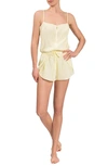 Everyday Ritual Ava Cotton Romper In Limoncello