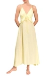 Everyday Ritual Sophia Empire-waist Nightgown In Limoncello