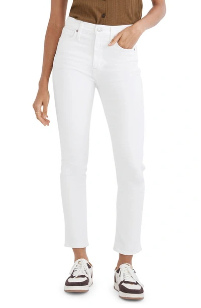 Madewell Stovepipe Jeans In Pure White