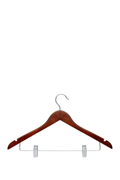 Honey-can-do 12pk Cherry Wood Suit Hangers In Natural