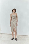 VIKTORIA CHAN JADE CONSTRUCTED DRESS