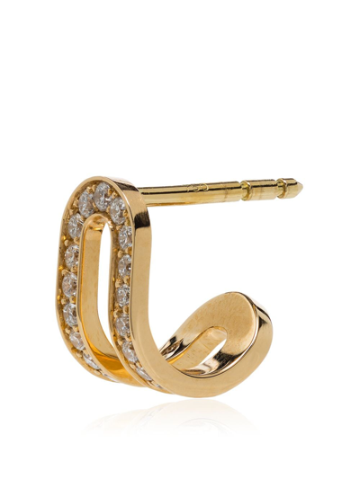 Jem 18k Yellow Gold Étreintes Diamond Earring