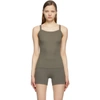 Cotton Citizen Green Verona Tank Top In Taupe