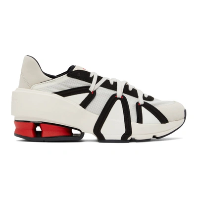 Y-3 Off-white & Black Sukui Iii Sneakers In White,red,black