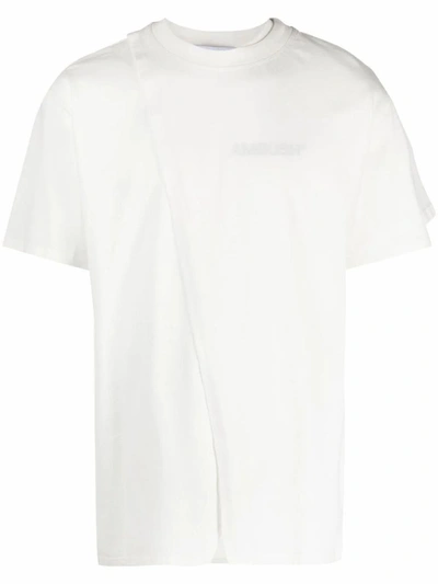 Ambush Wrap-style Front T-shirt In White