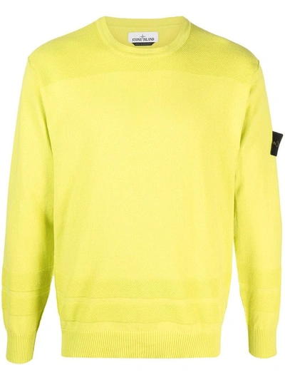 Stone Island Sweatshirt In Yellow