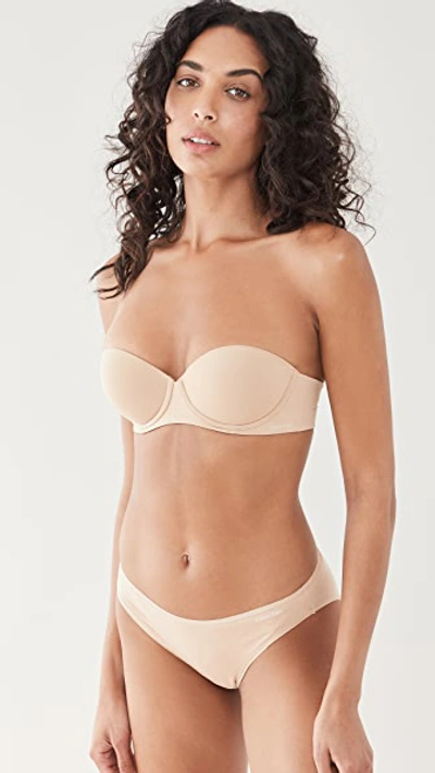 Calvin Klein Underwear Invisibles Stretch-jersey Underwired Strapless Bra In Bare 265