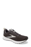 Brooks Revel 4 Hybrid Running Shoe In Black/ Oyster/ Silver