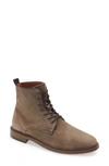 Shoe The Bear Ned Plain Toe Boot In Taupe Suede