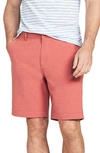 Faherty Belt Loop All Day Hybrid Shorts In Venice Red