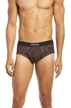 TOM FORD LEOPARD PRINT STRETCH COTTON BRIEFS,T4LC11110