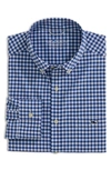 Vineyard Vines Nylon Stretch Gingham Check Classic Fit Button Down Shirt In Blue Bay