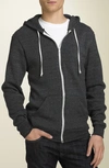 Alternative Rocky Eco-fleece Zip Hoodie In Black Heather