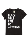 TYPICAL BLACK TEES BLACK GIRLS CAN DO ANYTHING GRAPHIC TEE,TBT003