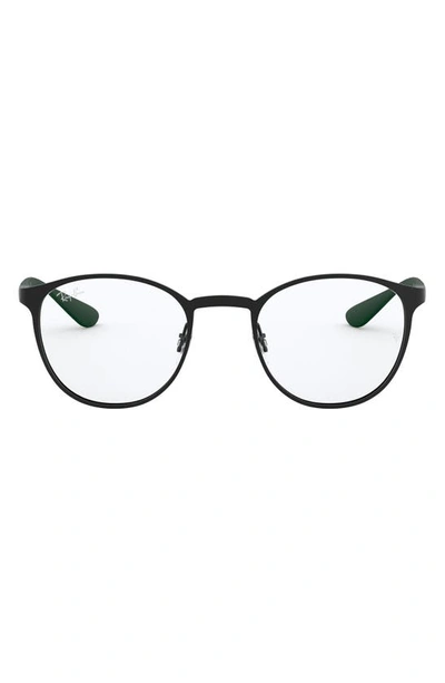 Ray Ban 50mm Optical Glasses In Solid Black