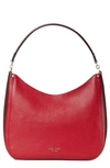 Kate Spade Women's Large Roulette Leather Hobo Bag In Red Currant