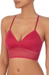 Dkny Modern Lace Longline Bralette In Rose Water