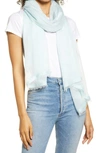 Nordstrom Modal & Silk Stripe Scarf In Blue Combo