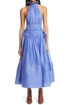 ZIMMERMANN LUMINOUS HALTER GOWN,1074DLMI