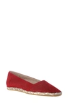 Amalfi By Rangoni Gastone Perforated Espadrille In Red Suede