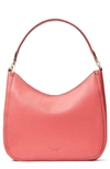 Kate Spade Roulette Large Leather Hobo Bag In Peach Melba