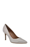 Calvin Klein Women's Gayle Pointy Toe Pumps Women's Shoes In White Leather