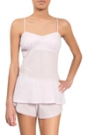 Everyday Ritual Lily Daisy Camisole Short Pajamas In Lavender
