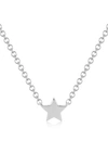 Ef Collection Baby Star Pendant Necklace In White Gold