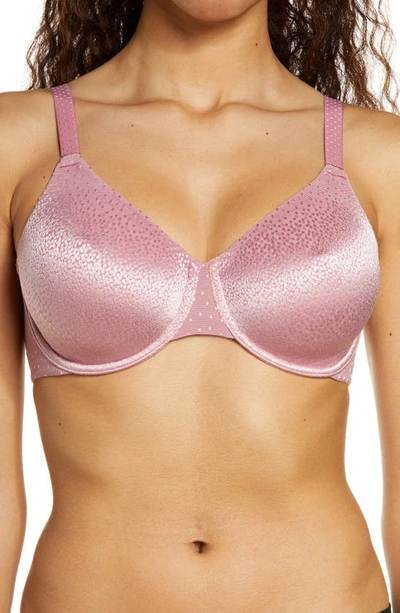 Wacoal Back Appeal Smoothing Underwire Bra In Heather Rose